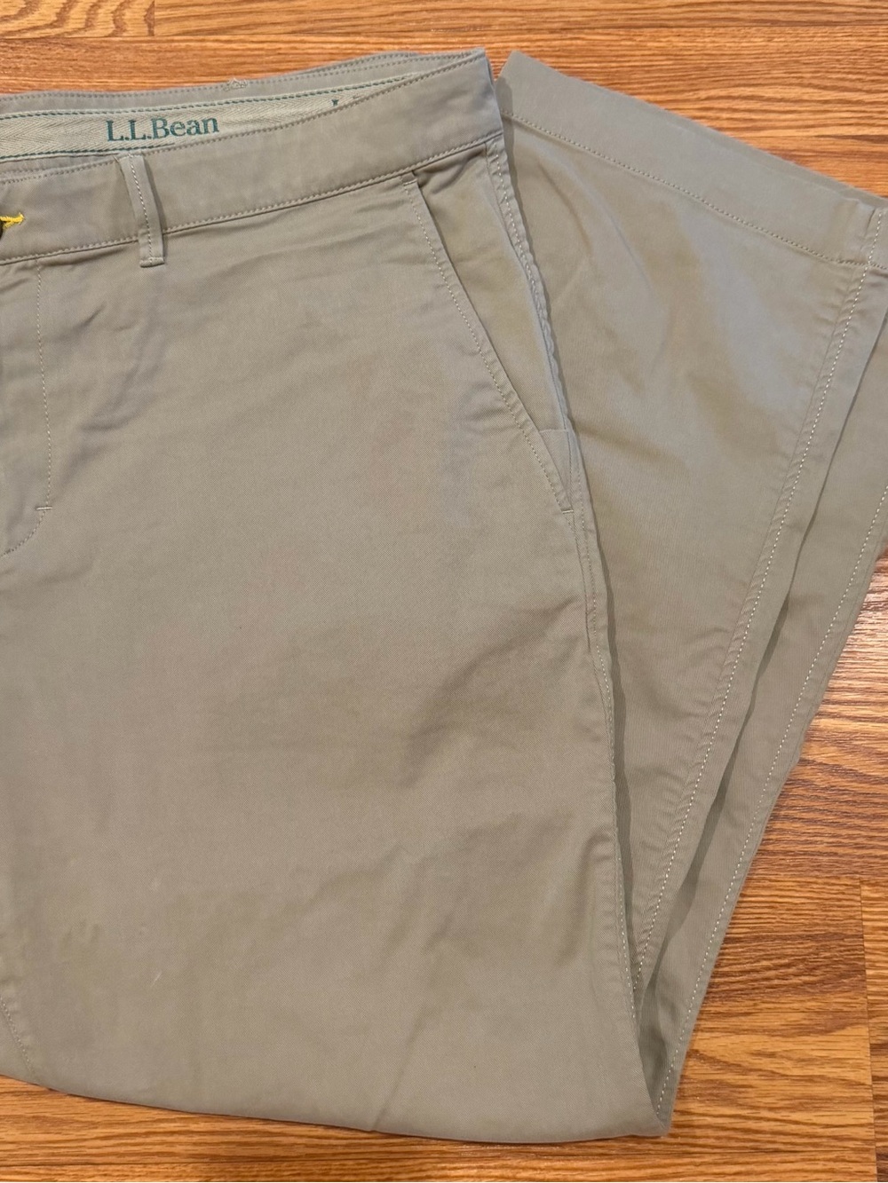 L.L. Bean Men's Khaki Straight-Leg Chinos